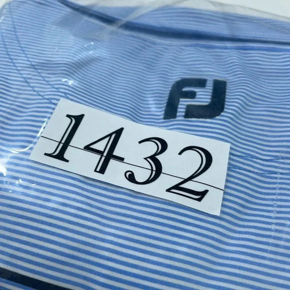Foofjoy Golf Polo Shirt Mens XL Blue 1432 - Picture 9 of 9